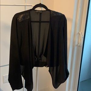 Sheer black jacket